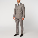 Double Breasted Suit // Light Grey (US: 44R)