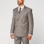 Double Breasted Suit // Light Grey (US: 40R)