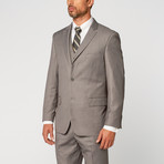 Single Breasted Modern Fit Suit 3-Piece Suit // Light Grey (US: 40L)