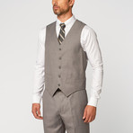 Single Breasted Modern Fit Suit 3-Piece Suit // Light Grey (US: 40L)