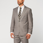 Single Breasted Modern Fit Suit // Light Grey (US: 40S)