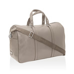 Davidoff // Boston Leather Travel Bag // Beige