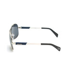 Grant Sunglasses // Gold + Blue Lens