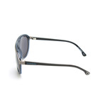 Dawson Sunglasses // Silver + Blue