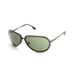 Sam Sunglasses // Bronze + Blue Lens