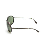 Sam Sunglasses // Bronze + Blue Lens