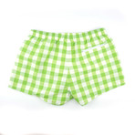 Hampton Plaid Swimmer // Green (XL/36)