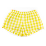 Hampton Plaid Swimmer // Yellow (L/34)