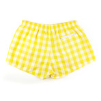Hampton Plaid Swimmer // Yellow (L/34)