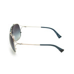 Tommy Sunglasses // Gold + Blue Lens