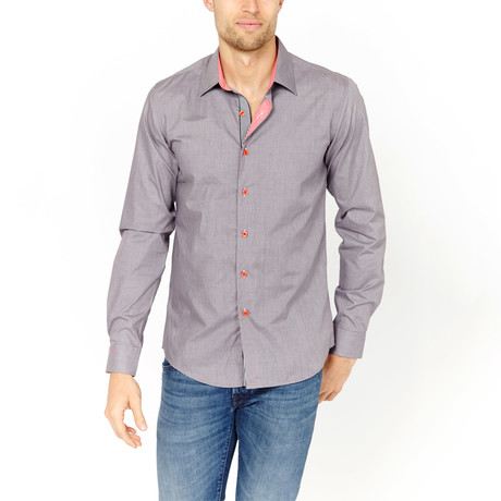 St. Lynn // Lincoln Button-Up // Heather Grey (L)