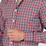 Casual Button-Up // Red + Black Gingham (XL)