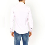 Floral Trim Button-Up // Light Pink (M)