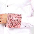 Floral Trim Button-Up // Light Pink (M)