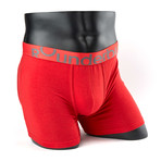 Heather Padded Boxer Brief // Heather Red (S)