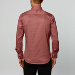 Woven Circles Button-Up Shirt // Red (S)