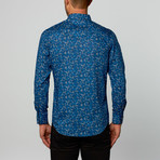 Abstract Wind Western Shirt // Blue (S)