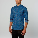 Abstract Wind Western Shirt // Blue (M)