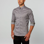 Starry Night Button-Up Shirt // Grey (L)