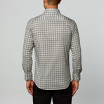 Button-Up Shirt // Circle Cross Grey (L)