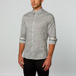 Button-Up Shirt // Circle Cross Grey (L)