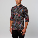 Platini // Japanese Garden Button-Up Shirt // Black (XL)
