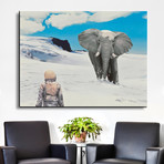 Snow Elephant (18"W x 24"H // Print)