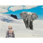 Snow Elephant (18"W x 24"H // Print)