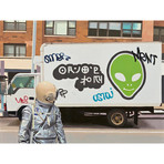 Alien Delivery Truck (18"W x 24"H // Print)