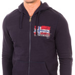 Bercus Full Zip Sweatshirt // Marine (2XL)