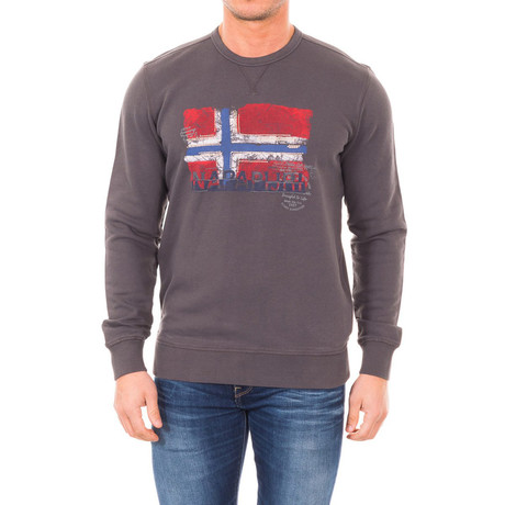 Briton Crew Neck Sweatshirt // Charcoal (S)