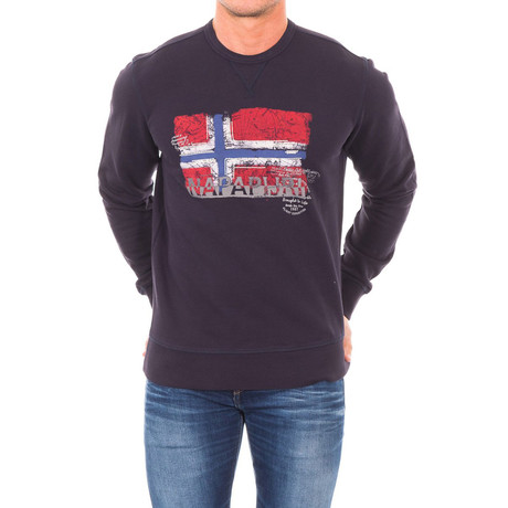 Briton Crew Neck Sweatshirt // Marine (S)