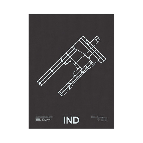 IND // Indianapolis International Airport Screenprint