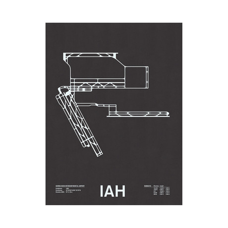 IAH // George Bush Intercontinental Airport Screenprint