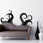 Octopus Tentacles // Black (100"W x 46"H)