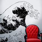 Japanese Great Hokusai Wave (104"W x 65"H)