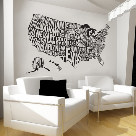 USA Map (35"W x 22"H)