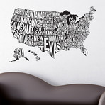 USA Map (35"W x 22"H)