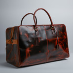 Antique Leather Weekender Bag