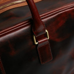 Antique Leather Weekender Bag