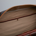 Antique Leather Weekender Bag