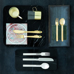 Nobel Steel // Gold + Silver Flatware