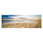 Footsteps in the Sand #2 (Set of 3 - 60"W x 20"H x 1"D)