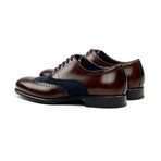 Full Brogue // Brown + Navy (US: 6.5)