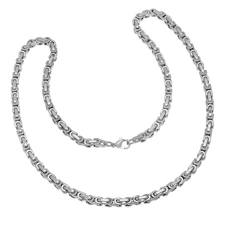 Byzantine Chain Necklace // Silver