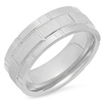 Brick Ring // Silver (Size 9)