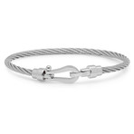 Wire Cable Bracelet V2 // Silver