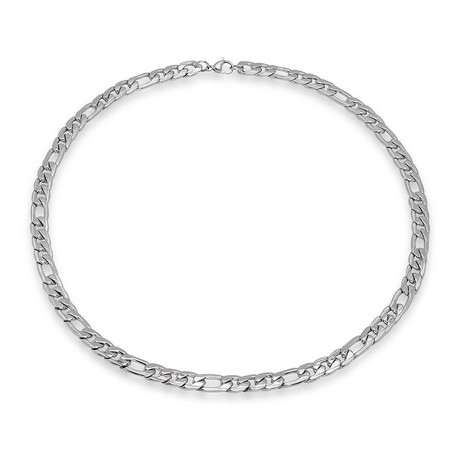 Figaro Chain Necklace // Silver