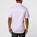 Short Sleeve Button-Up // Lavender (XL)