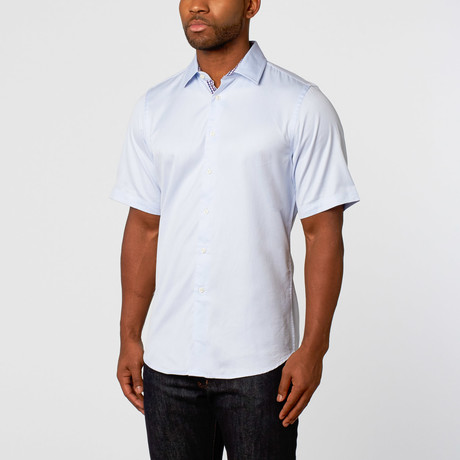 Short Sleeve Button-Up // Light Blue (S)